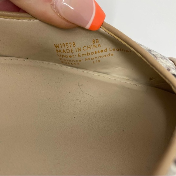 Cole Haan Gray and Tan Loafers Sleek Flats - Picture 3 of 10